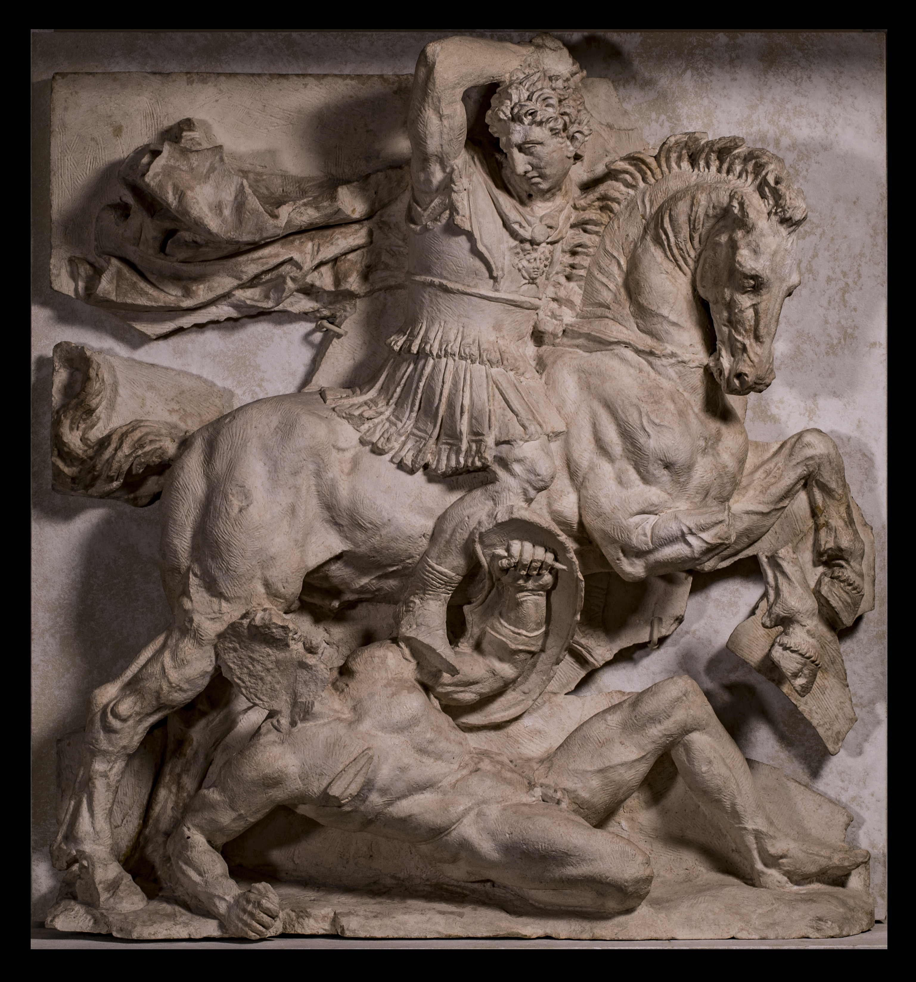 Rilievo con scena di battaglia, III sec. a. C., Museo Archeologico Taranto
